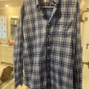 Peter Millar Blue Plaid‎ Button Down